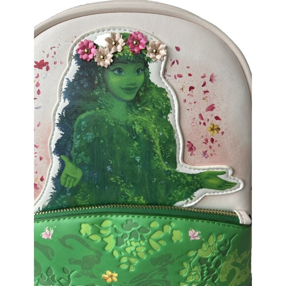 Danielle Nicole Disney Moana Te Fiti Floral Mini Backpack Front Zip Pouch NEW - Picture 4 of 8